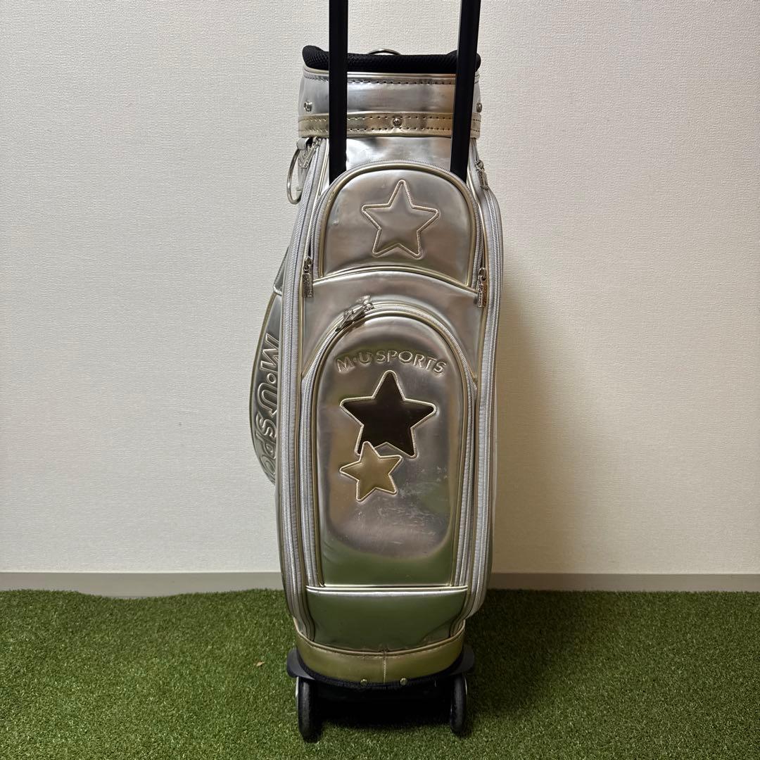 M•U SPORTS ミエコウエサコ キャディバッグ キャスター エナメル