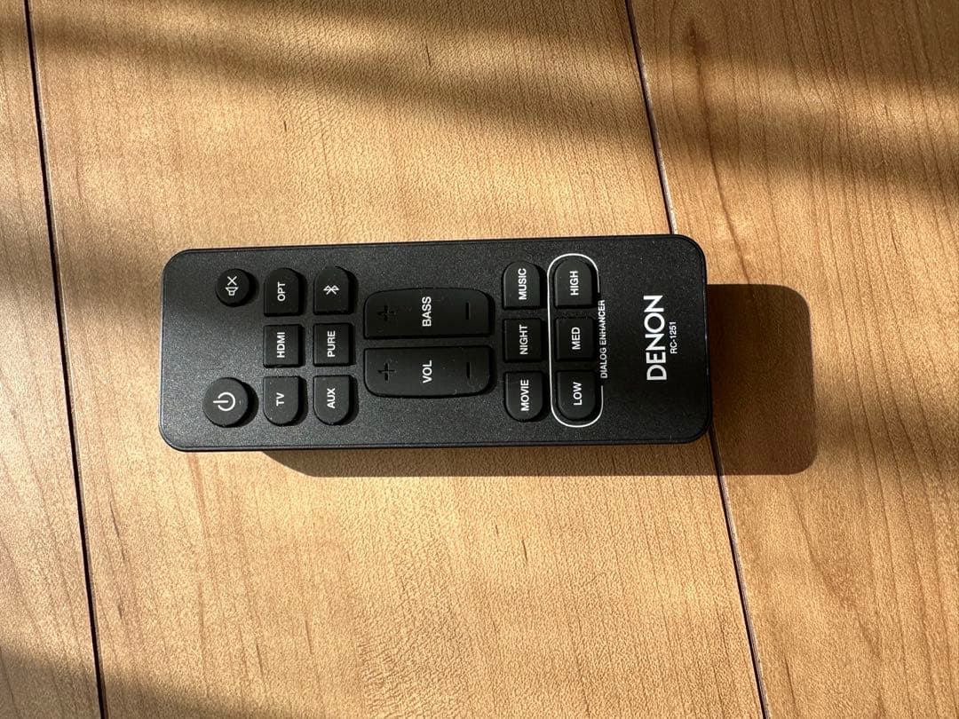 DENON サウンドバー ブラック HDMIケーブルセット