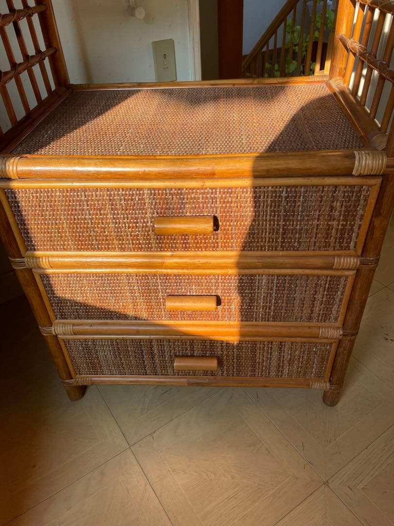 MARUJU'S RATTAN FURNITURE ヴィンテージ　ラタンシェルフ