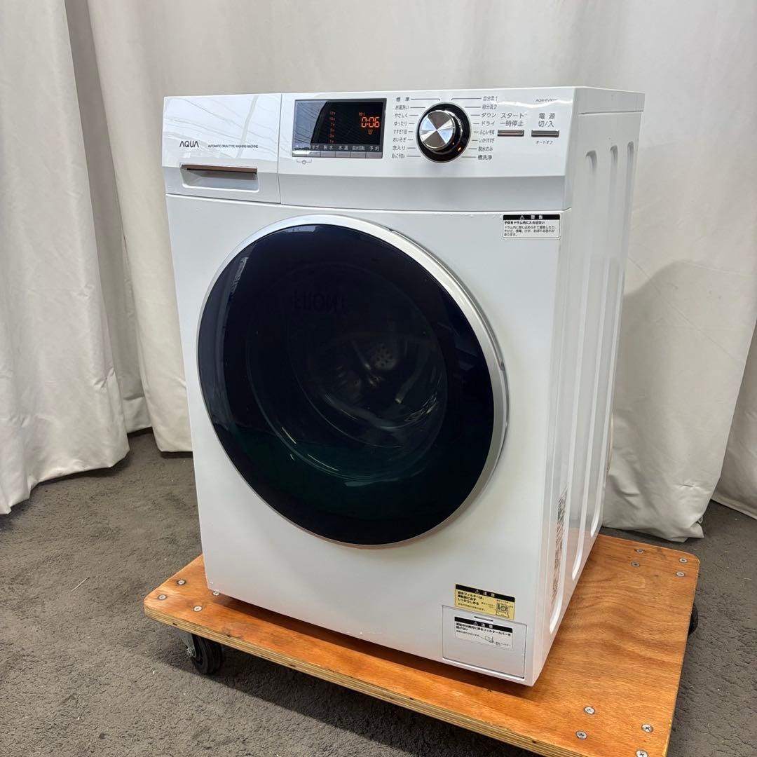 ★157　ドラム式洗濯機　AQUA　8キロ　一人暮らし　左開き　安い　設置無料