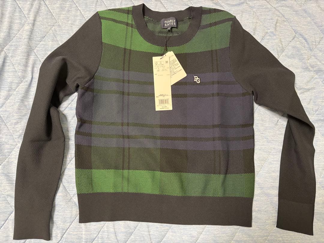 PEARLY GATES パーリーゲイツ　クルーネックニットプルオーバー