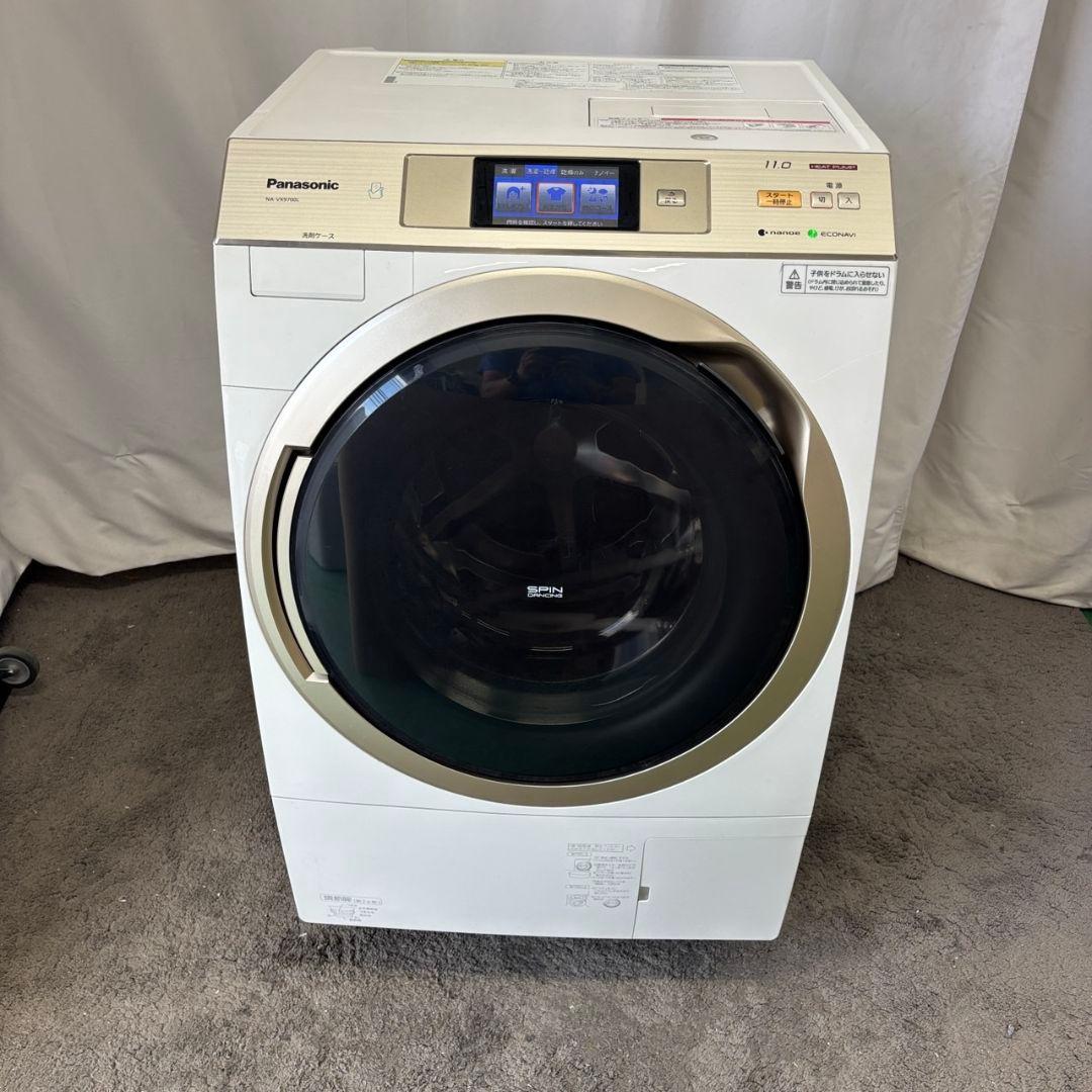 904　ドラム式洗濯機　パナソニック　11キロ　中古　安い　左開き　設置無料