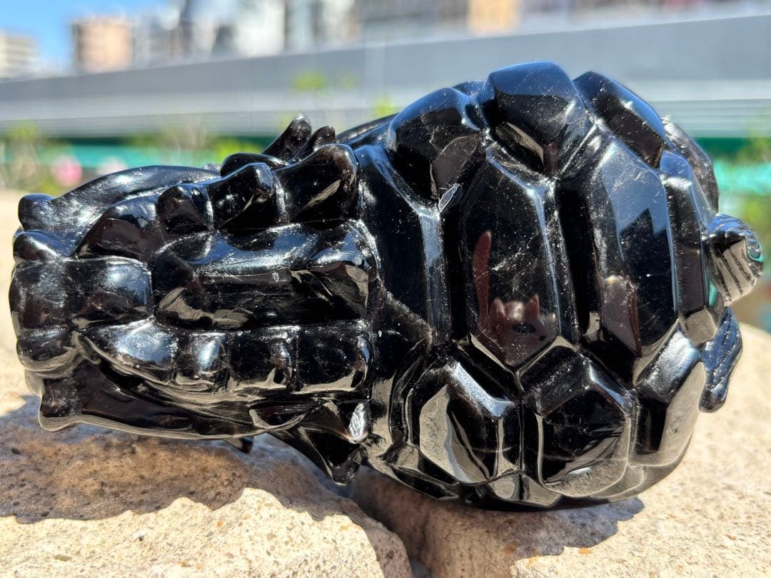 【強力魔除・金・財・商売】⭐️チベット産！モリオン　ロングイ⭐️R22