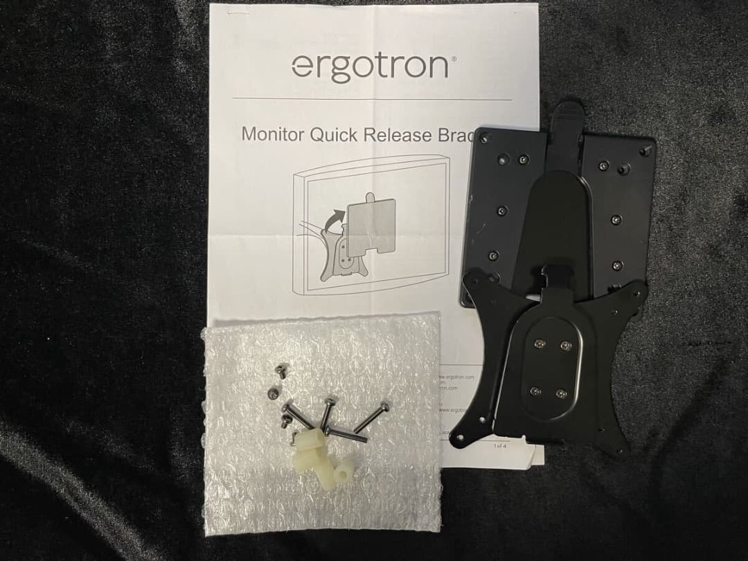 ergotron MXV モニターアーム スリム シルバー (ブラケット付）