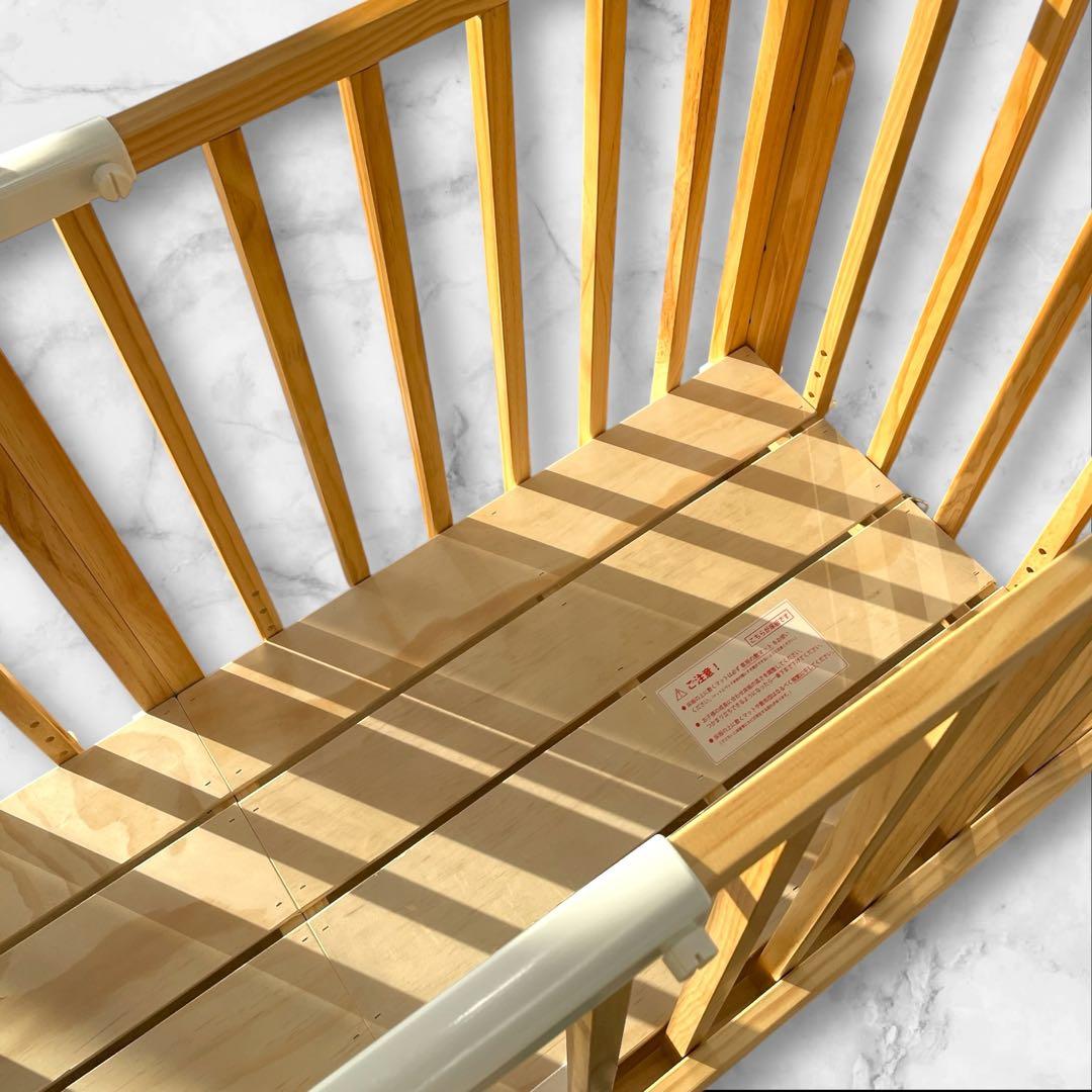 そいねーるⅢ ベビーベッド ナチュラル 大和屋 添い寝 ベルト付き