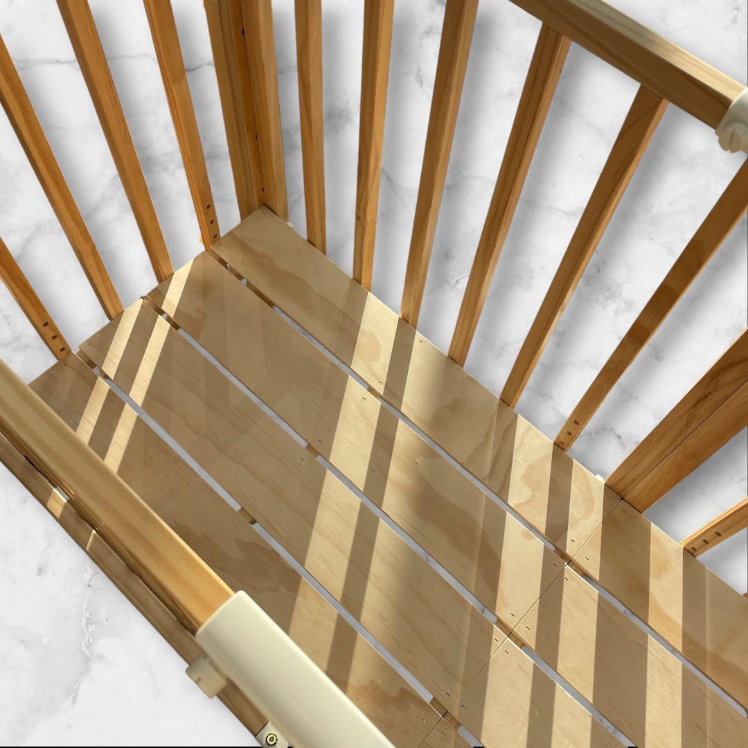 そいねーるⅢ ベビーベッド ナチュラル 大和屋 添い寝 ベルト付き