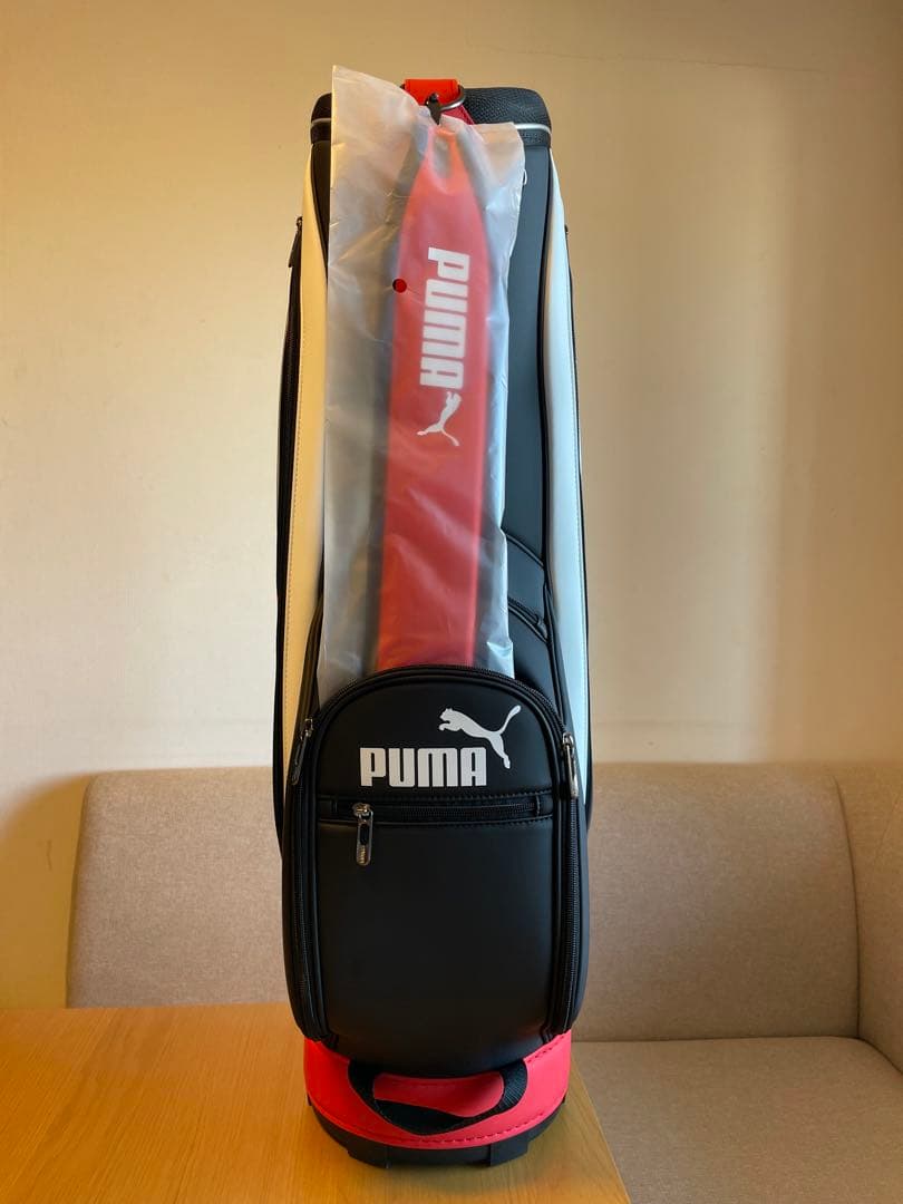 新品未使用　PUMA（プーマ）キャディバッグ　軽量　オレンジ/黒/白