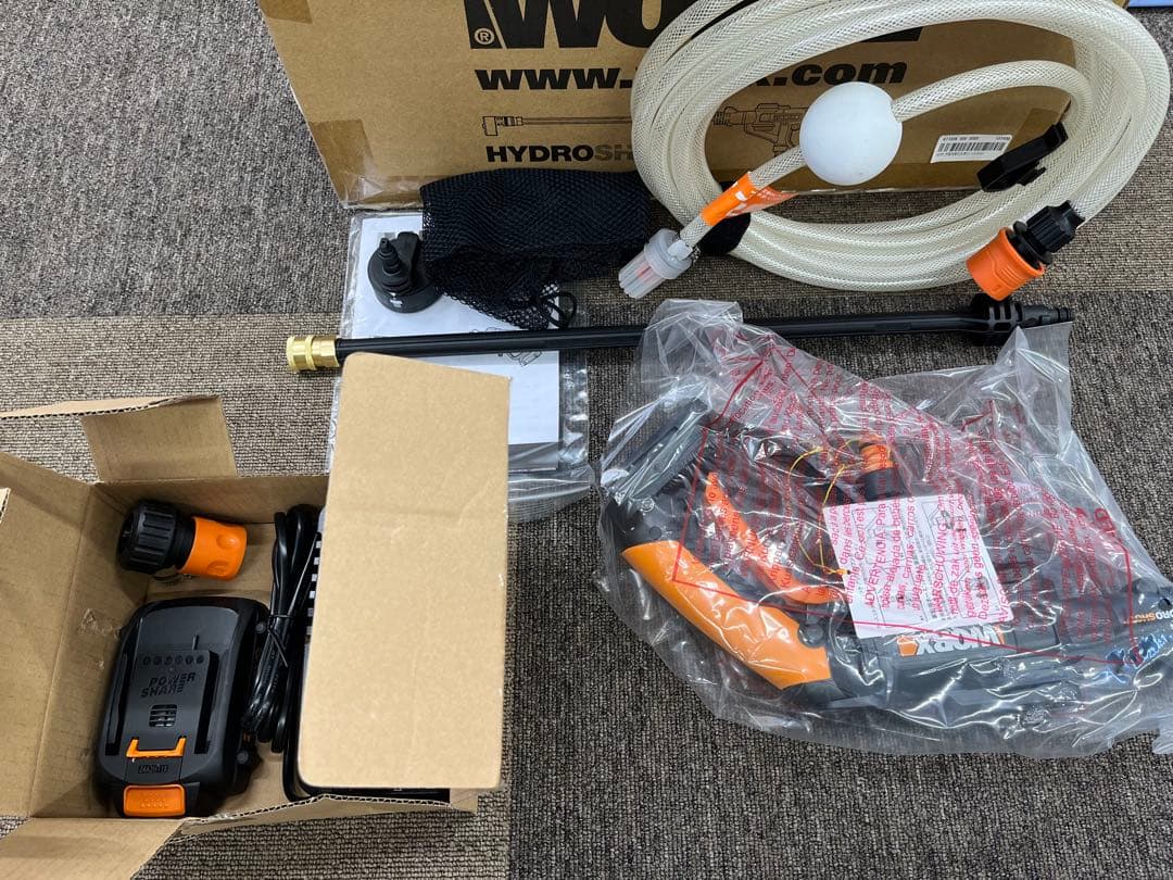 新品未使用 WORX 充電式洗浄ガン Hydroshot ハイドロショット