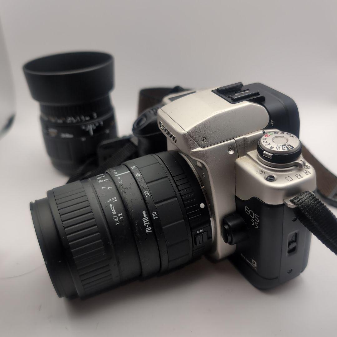 キャノン　EOS55 レンズ2本 フラッシュ付き