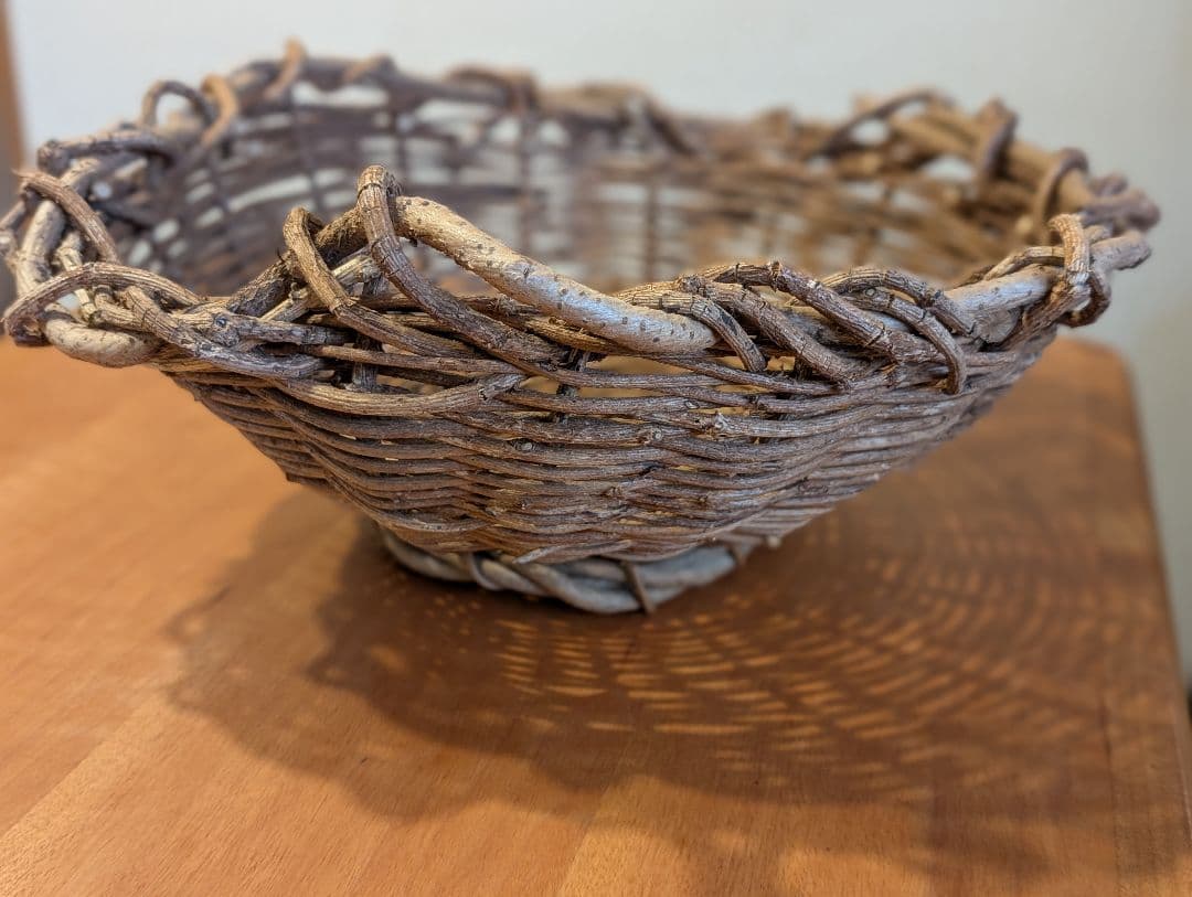 （希少）山あけびのハンドメイドバスケット