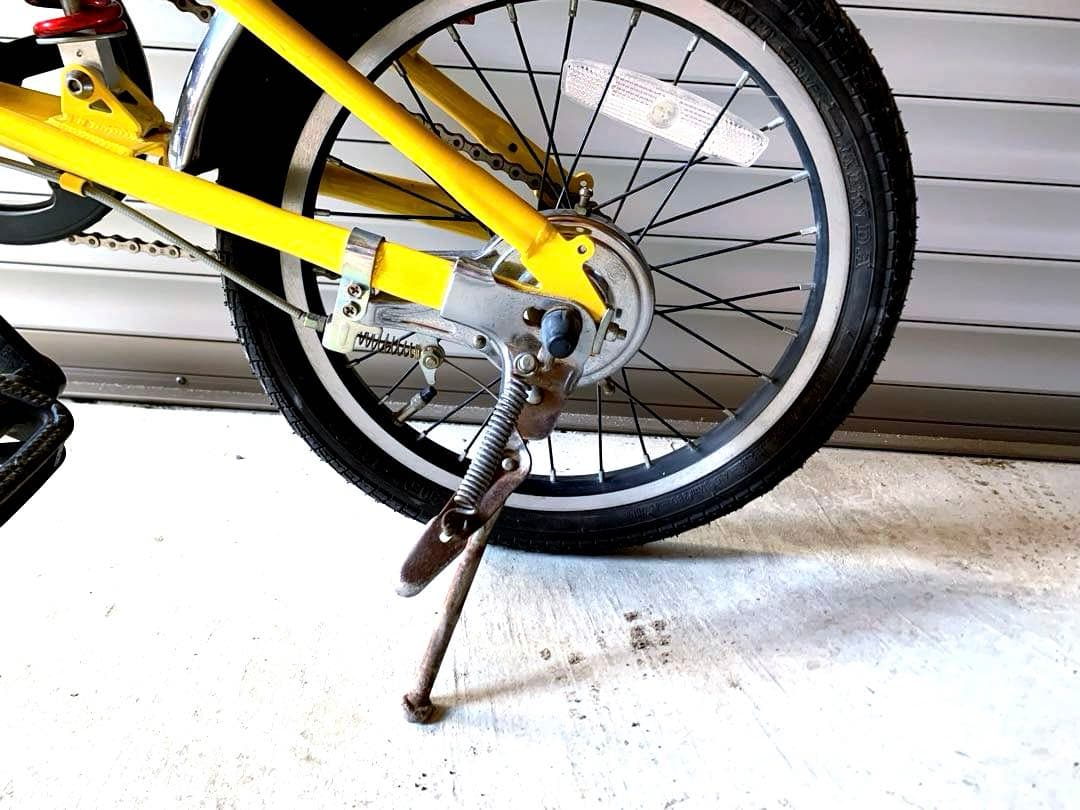 非売品　折りたたみ自転車　16インチ　イエロー　リアサスペンション　レア　限定