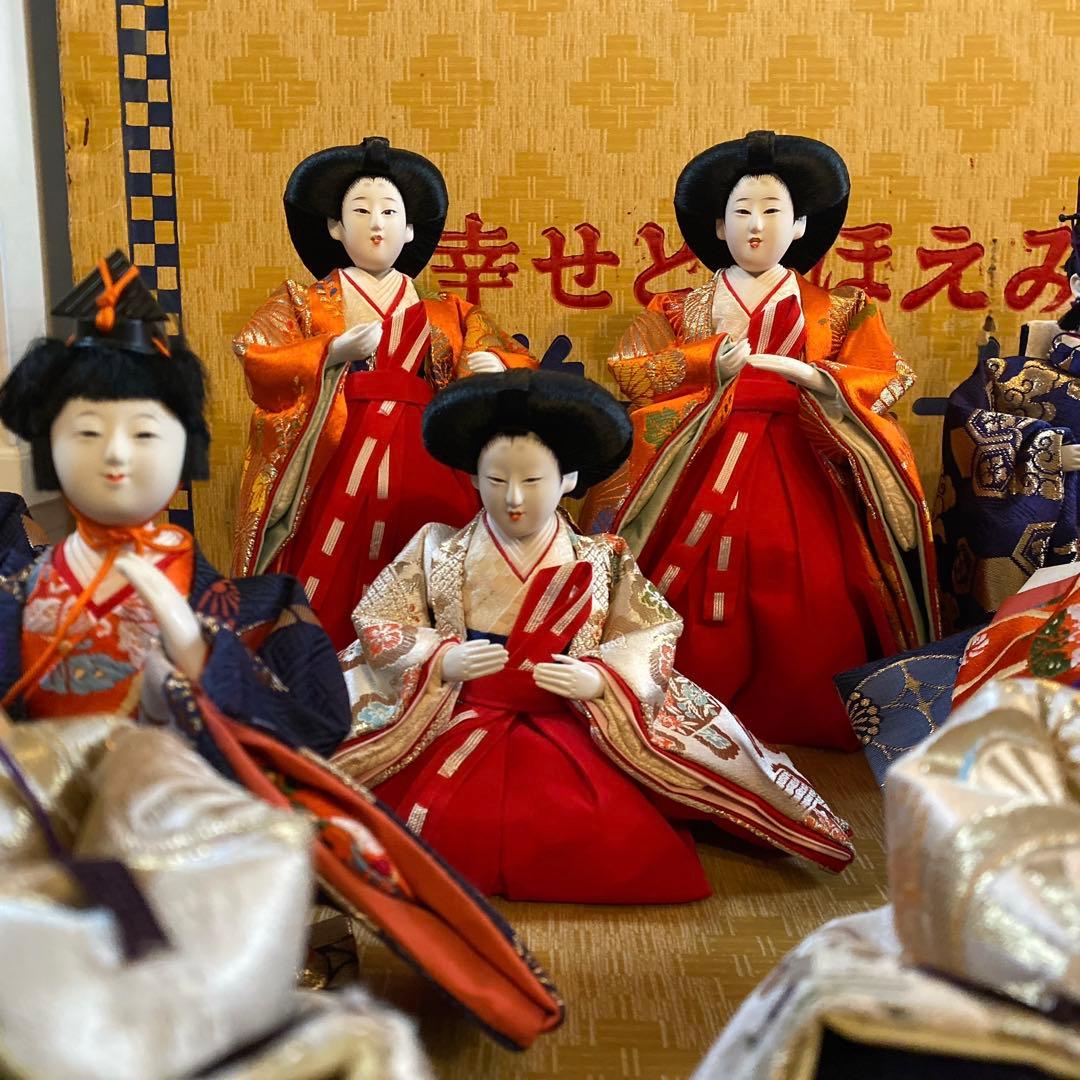 雛人形 十五人揃え 段飾り 昭和45年 昭和 昭和レトロ ひな祭り 桃の節句