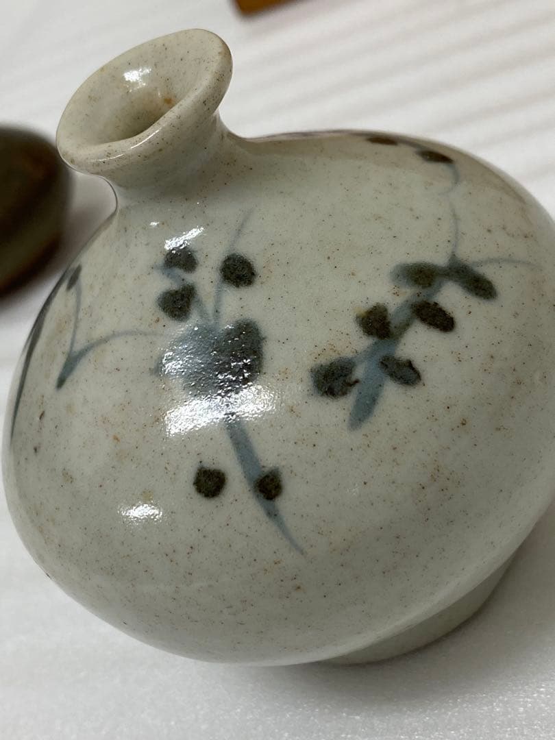 3-3251 骨董　琉球油壺・伊万里染付油壺