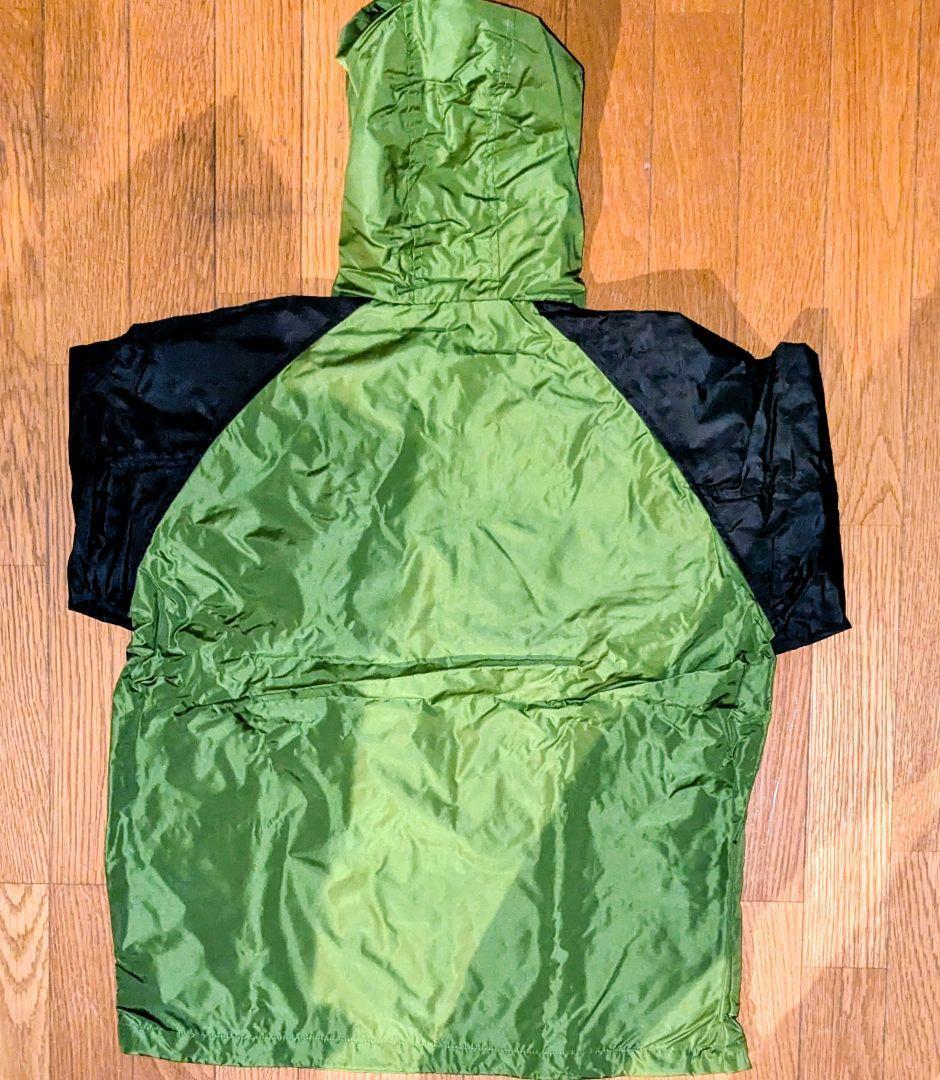 非売品 がまかつ ウィンドブレーカー パーカー ブラック×グリーン Lサイズ