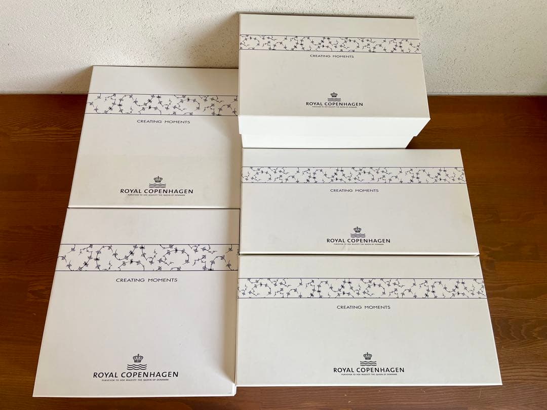 新品 ロイヤルコペンハーゲン ブルーフルーテッド ティーセット 皿 デンマーク製