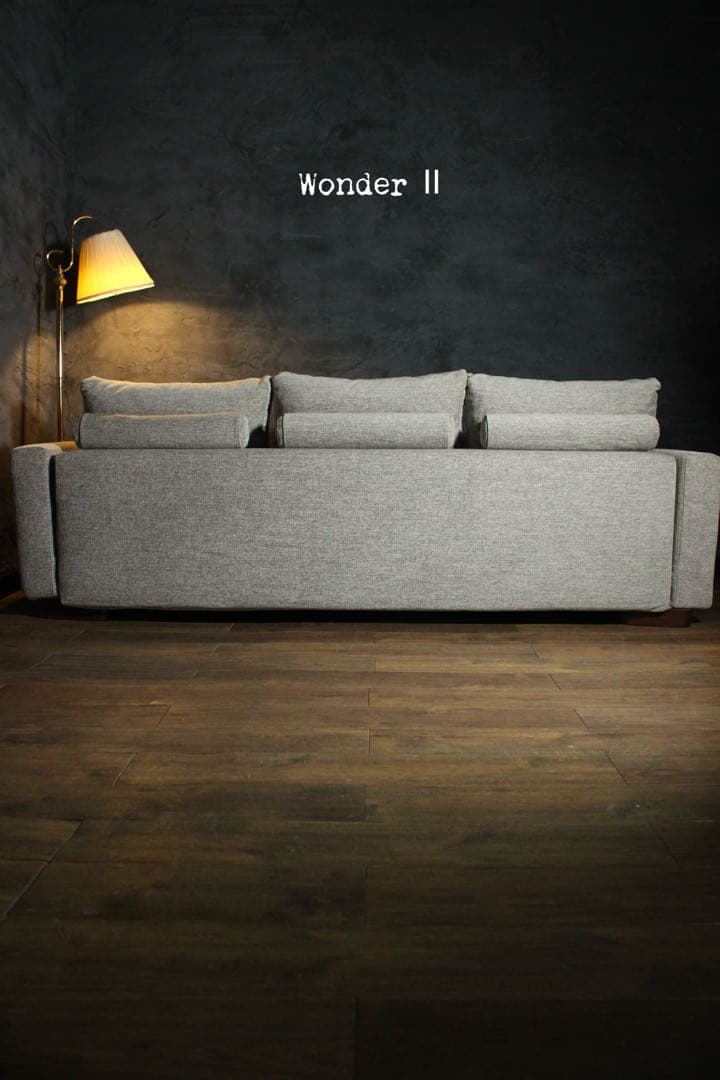 首都圏送無料〜現行estic wonderⅡ 50万総フェザー カウチ ソファ