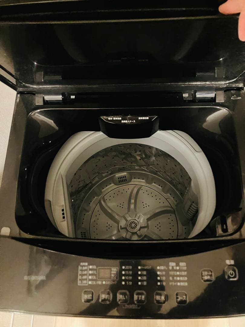 【動作品】アイリスオーヤマ 洗濯機 IAW-T603BLブラック