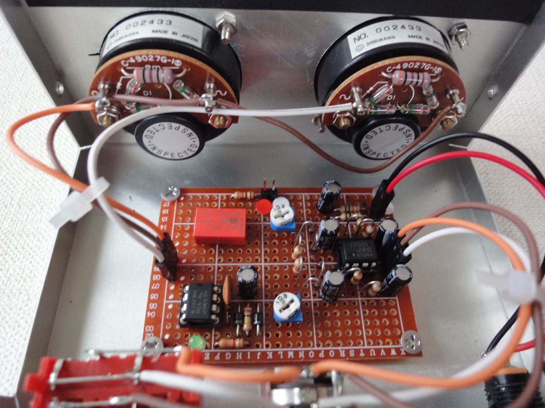 自作ステレオVUメーター189号機　桑野電機 TRR-45（新品未使用）