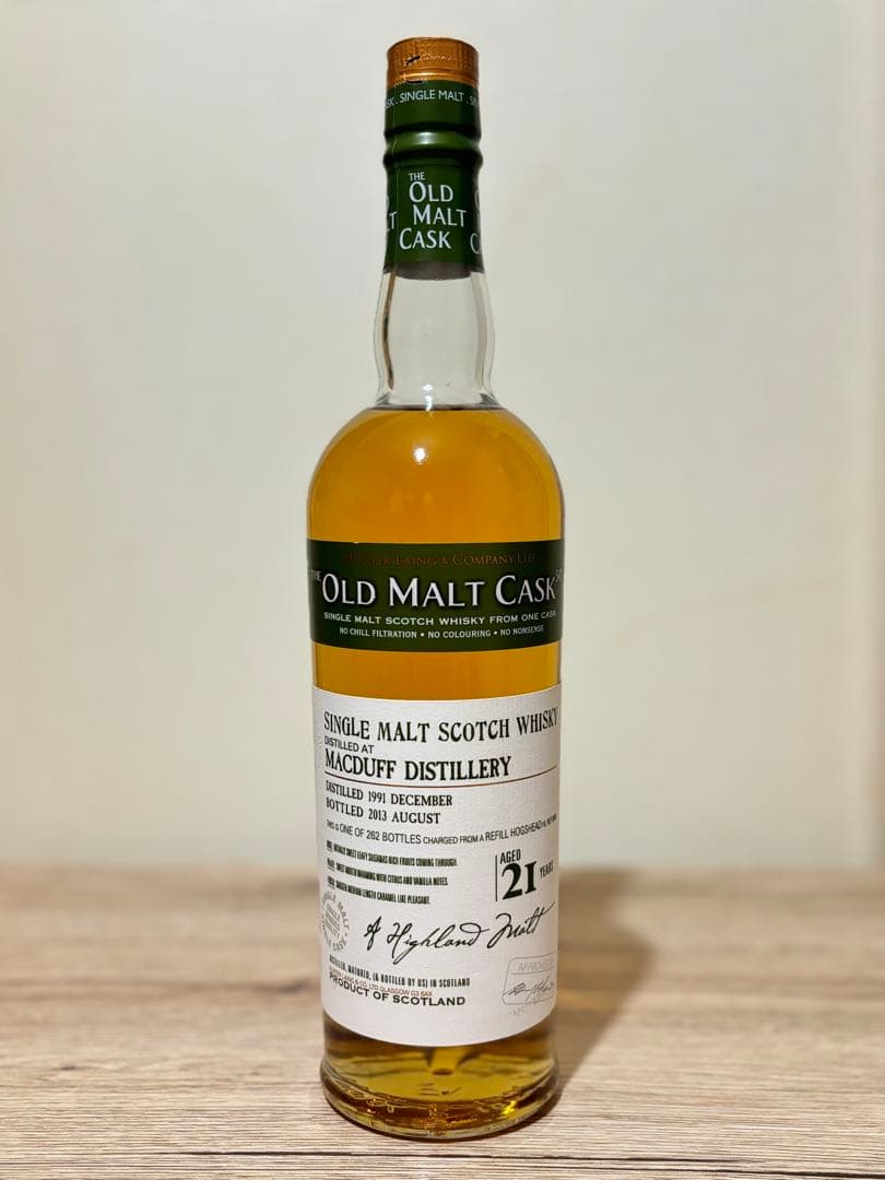 【新品】ハンターレイン オールドモルトカスク マクダフ 21年 ウイスキー