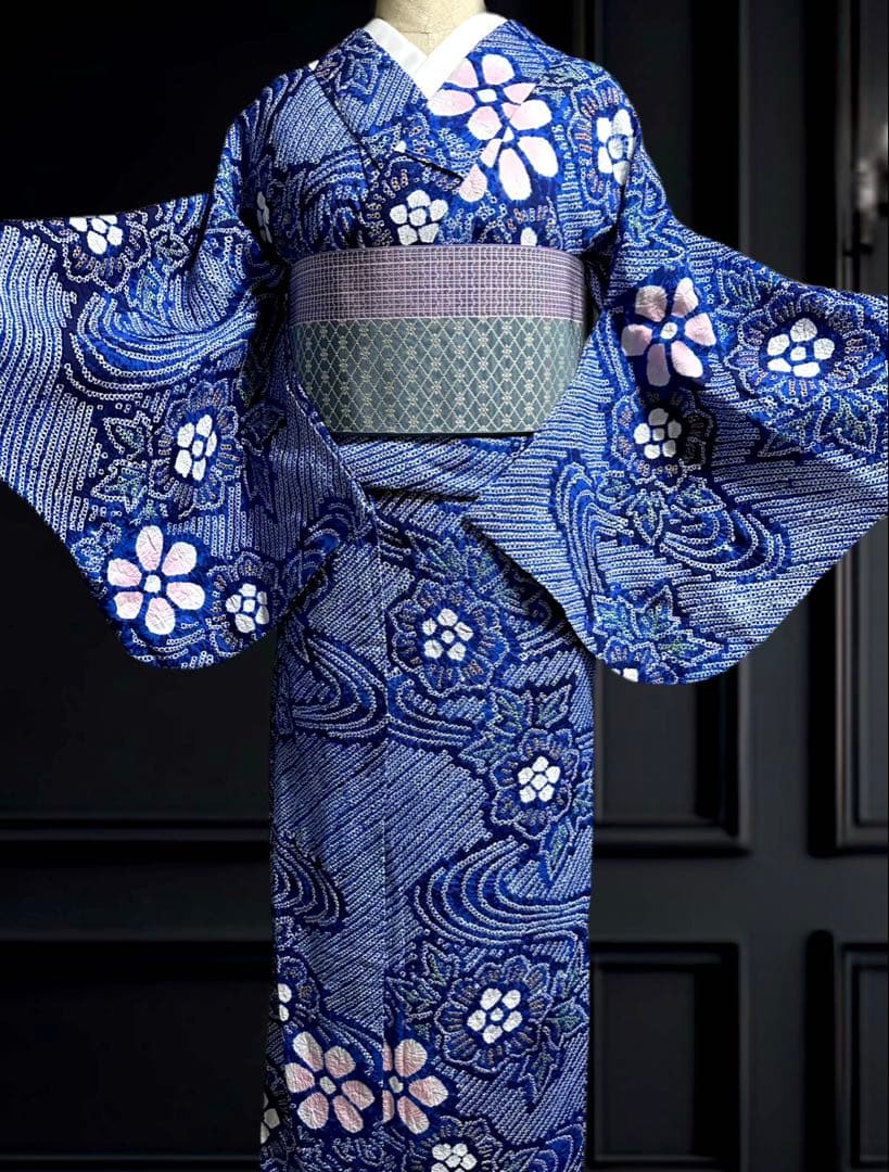 未使用✨美品❣️有松鳴海絞り浴衣