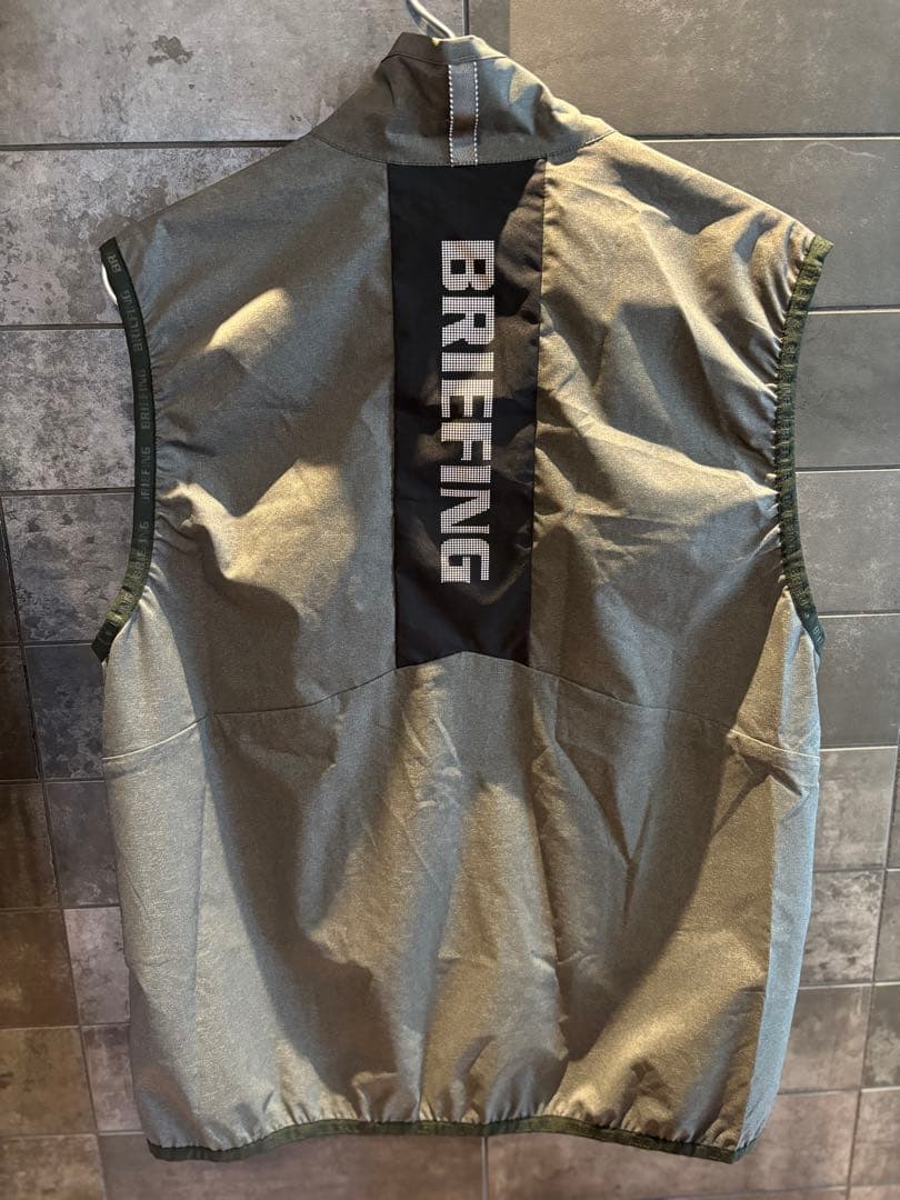 BRIEFING ゴルフ　ウィンドベスト　グレー　M