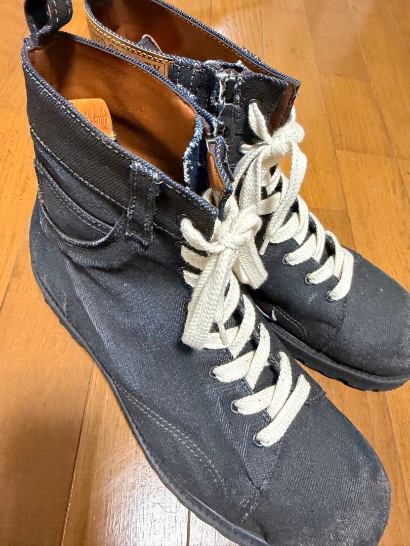glamb オイルドデニムブーツ 箱無し未使用 ブラック サイズ 26.5cm