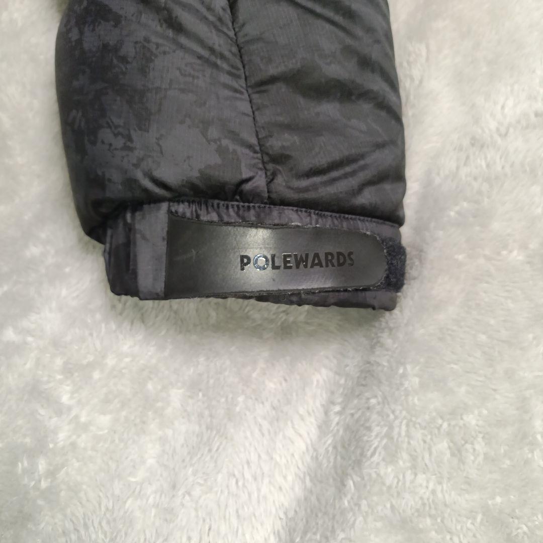 POLEWARDS フード付きダウンジャケット ブラック