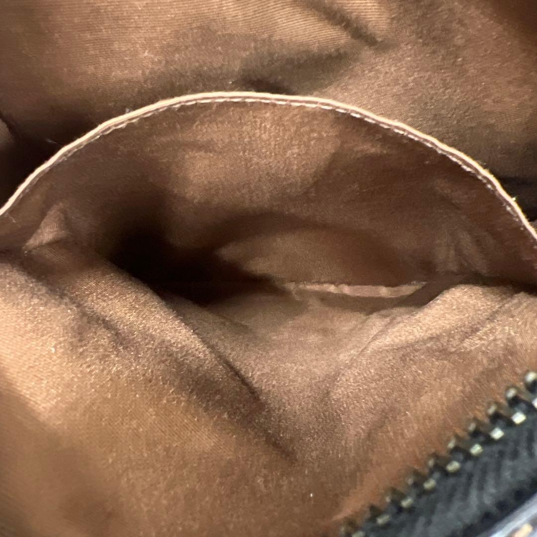 【美品】コーチ ショルダーバッグ ベージュ ブラック【COACH】