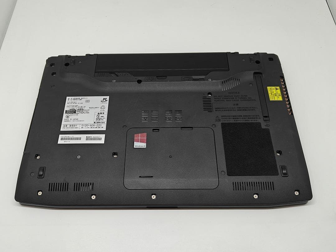 【富士通】爆速 Corei7/SSD256GB ノートパソコン 16GB F6