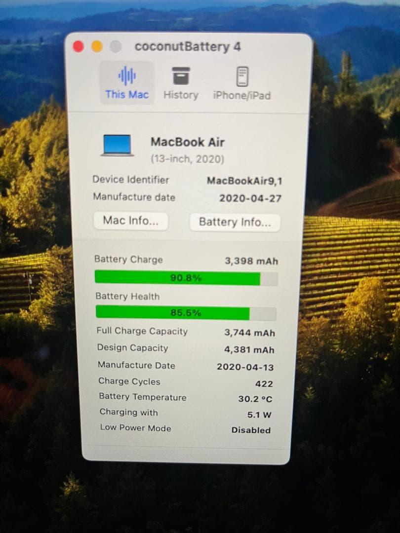 MacBookAir 13インチ16GB/512GB IntelCore i5