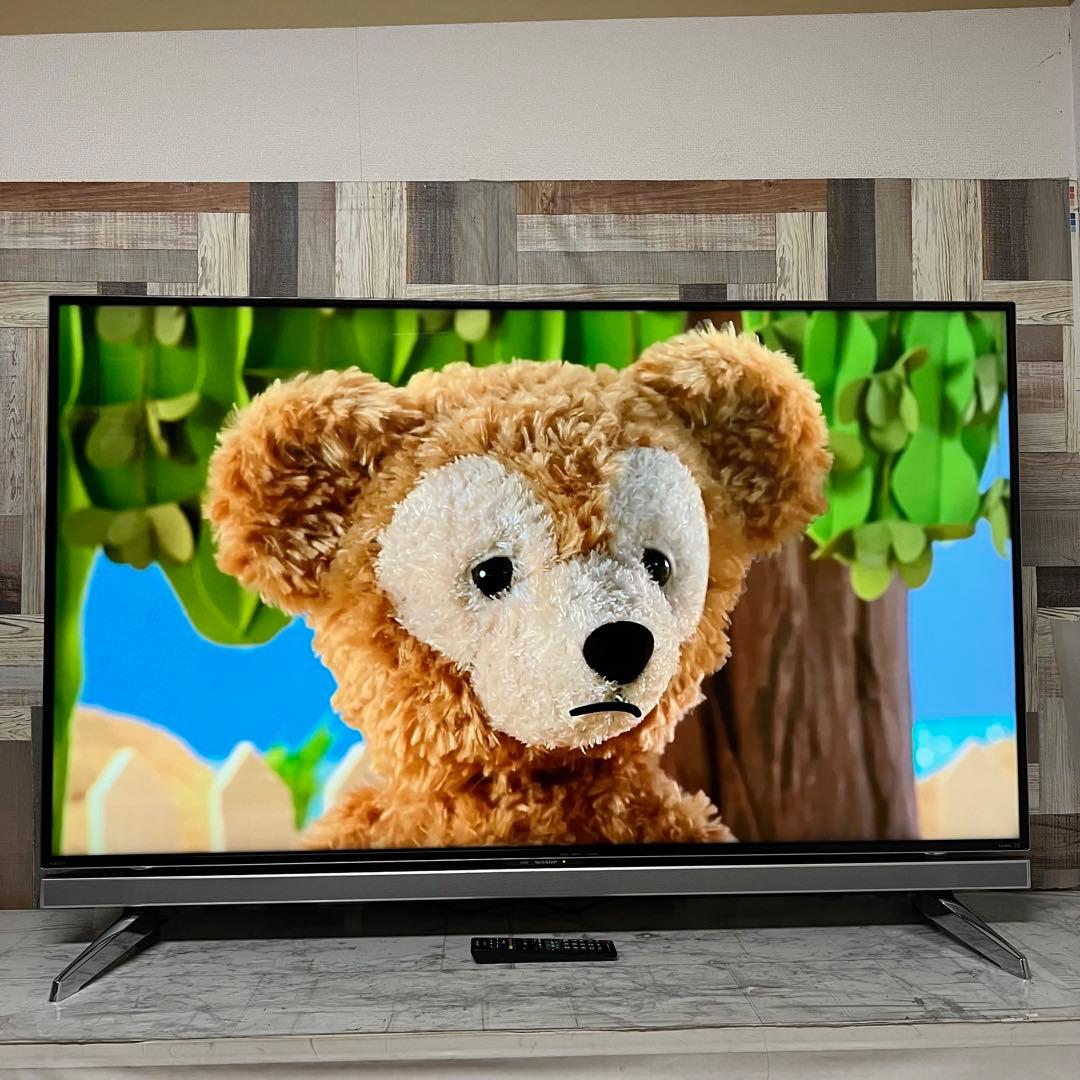 即日受渡❣️全国送料込シャープ 60V4Kテレビ YouTube.U-NEXT視聴