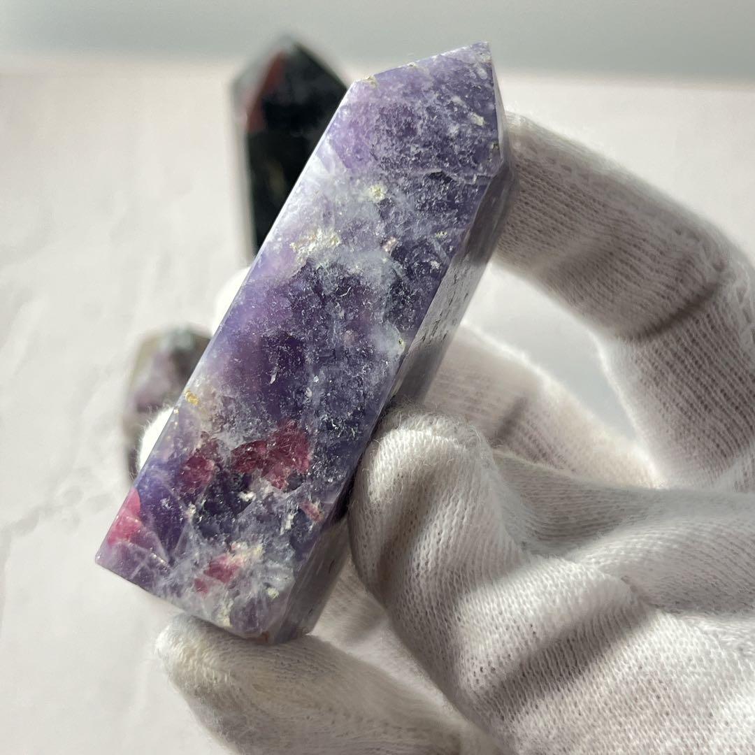 天然石 シックなタワー3点セット