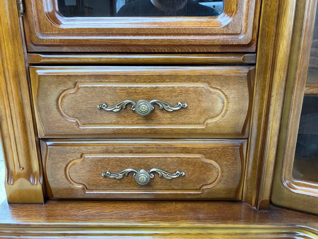 アンティーク キャビネット リビングボード 185cm幅