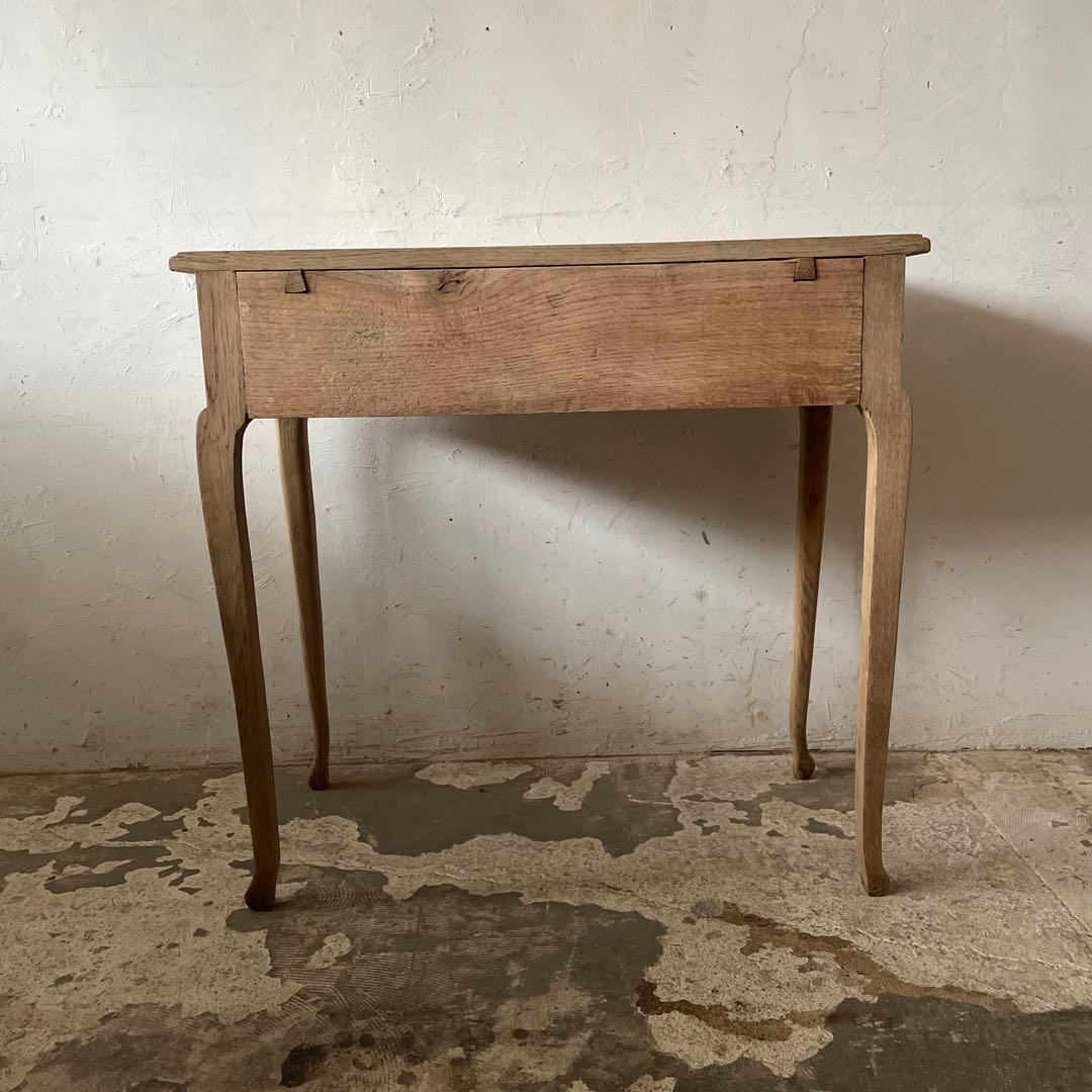 ビンテージ　ドロワーデスク　サイドテーブル　 猫脚　剥離