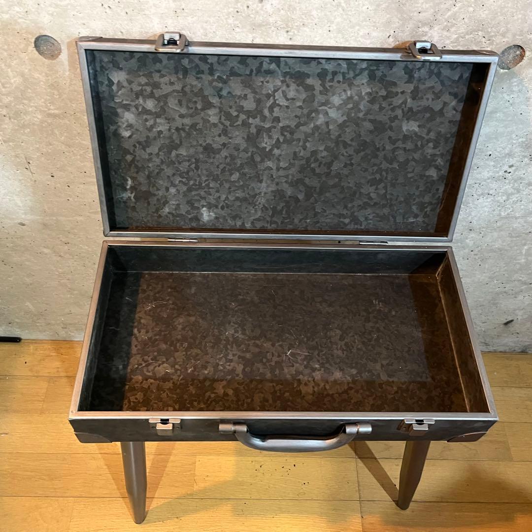 トランクテーブル　サイドテーブル　キャンプ　ガーデン雑貨　インダストリアル