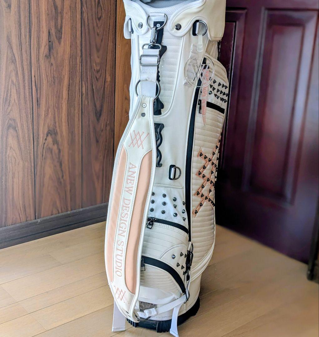 ANEW （美品）⭐️ スタンドキャディバッグ　透明カバー、ベルト未使用