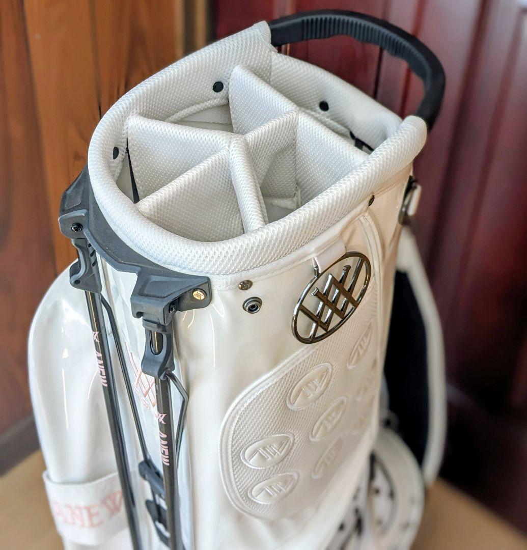 ANEW （美品）⭐️ スタンドキャディバッグ　透明カバー、ベルト未使用