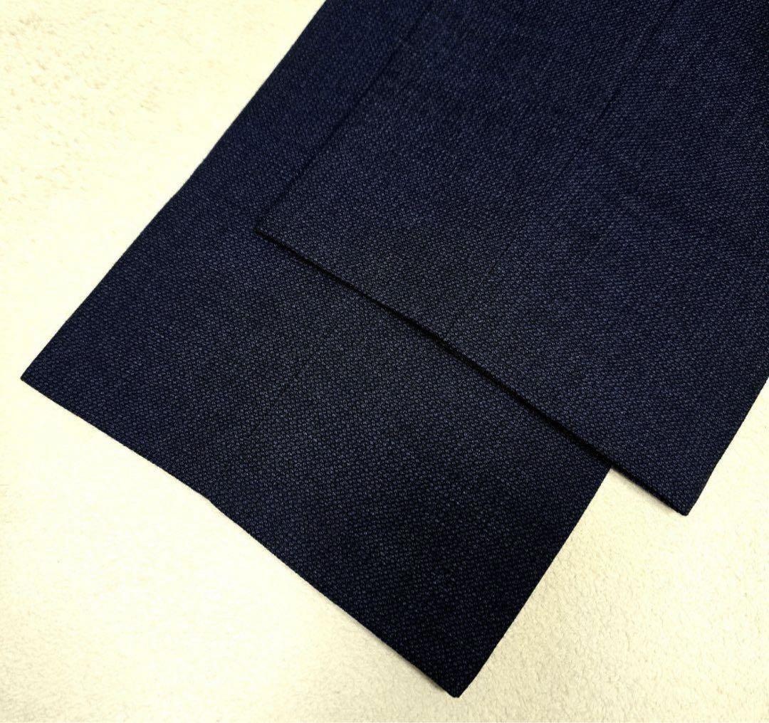 極美品 スーツセレクト セットアップ ビジネス SUPER110s ネイビー L