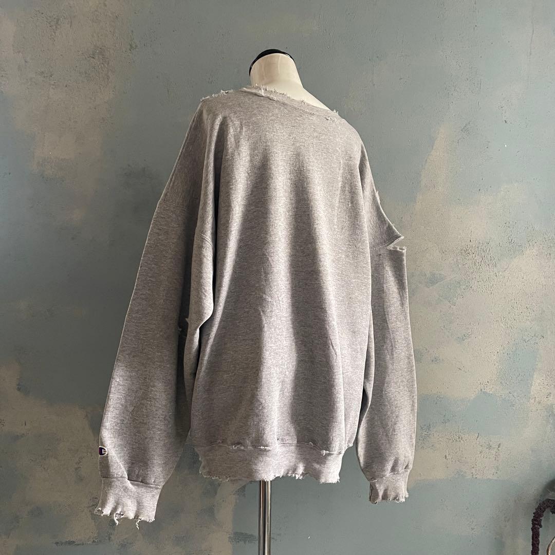 grunge is dead“ペイント“杢”XXL“boro sweat