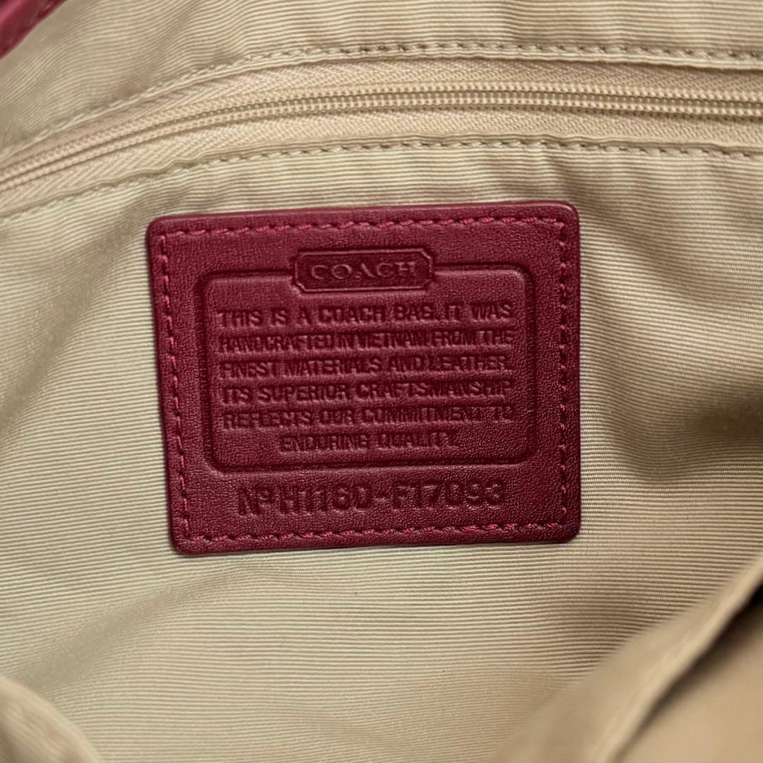 バッグ Coach Red Signature C Soho Hobo Shoulder