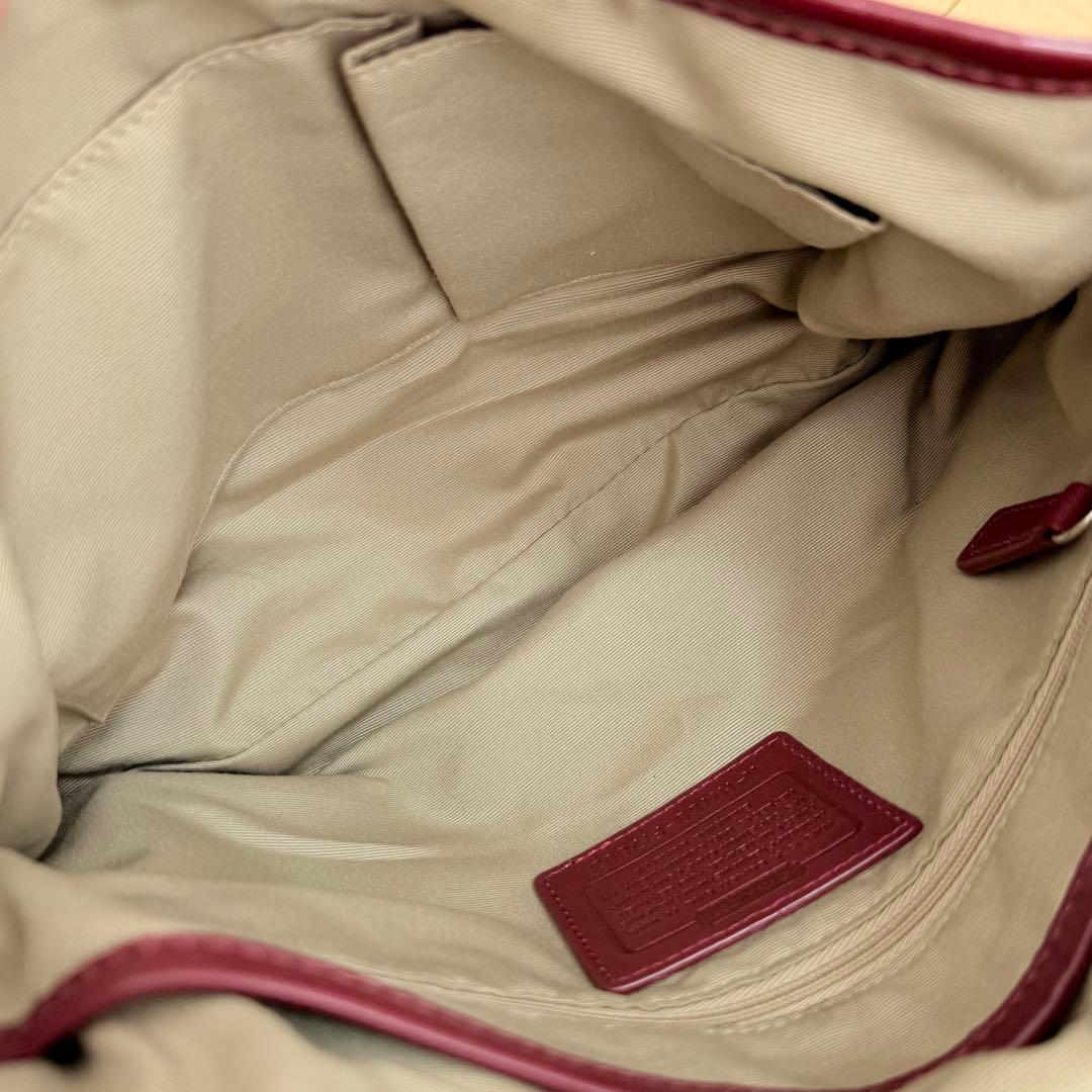 バッグ Coach Red Signature C Soho Hobo Shoulder