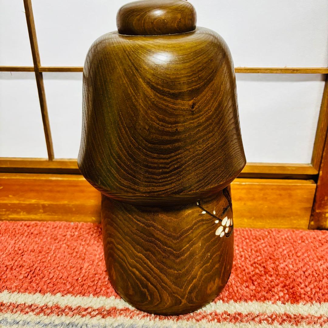 創作こけし 竹田大介 梅路 木札付き 木地こけし 民芸 昭和レトロ インテリ