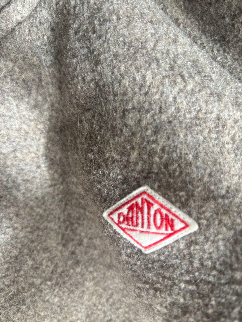 DANTON フード付きウールコート 36