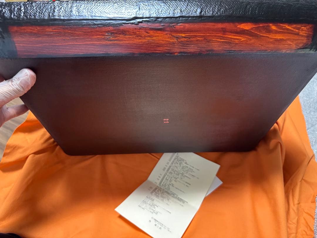 kurosawa7356 角偉三郎　輪島塗　大菜盆　未使用保管品