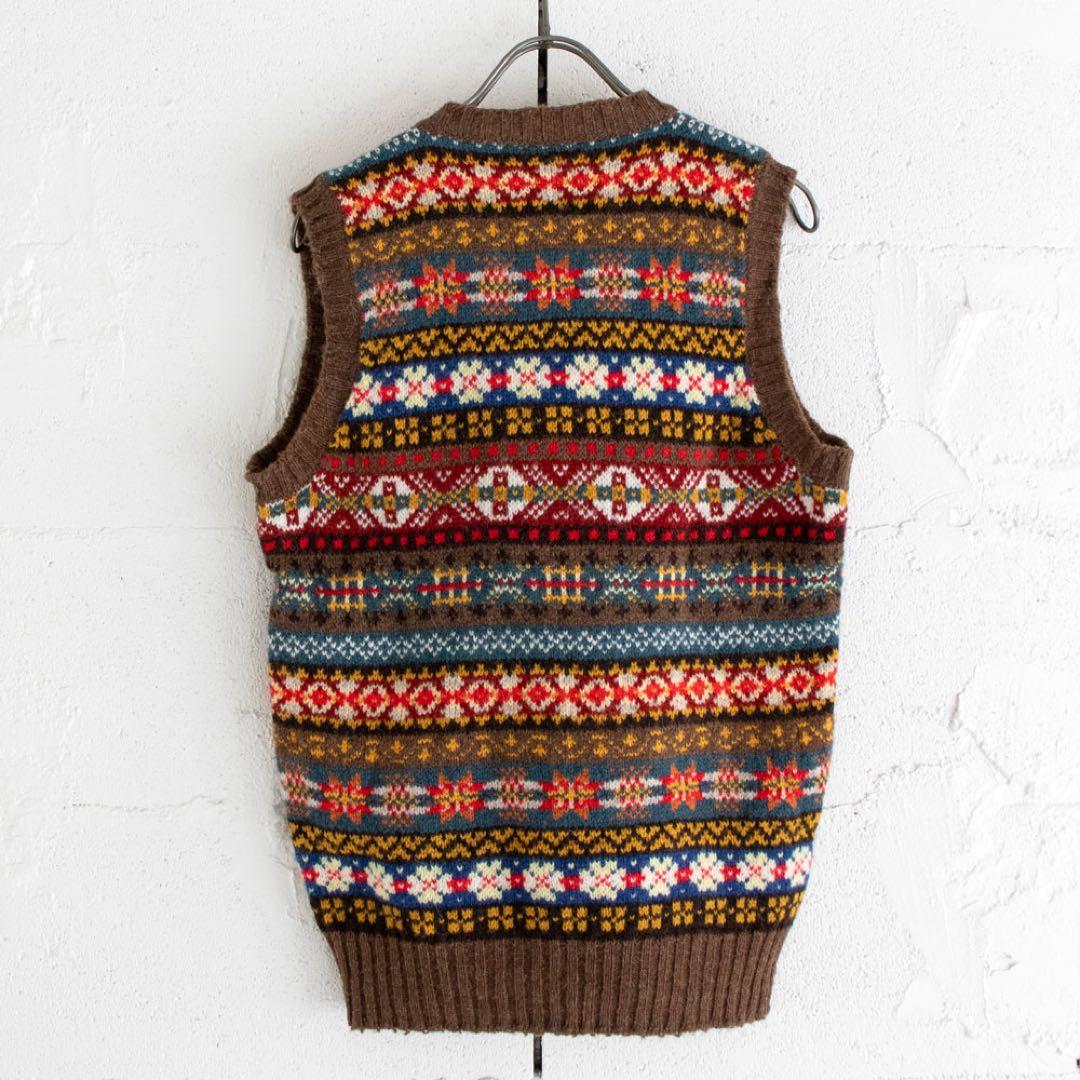 Jamieson's フェアアイル柄ベスト　スコットランド製