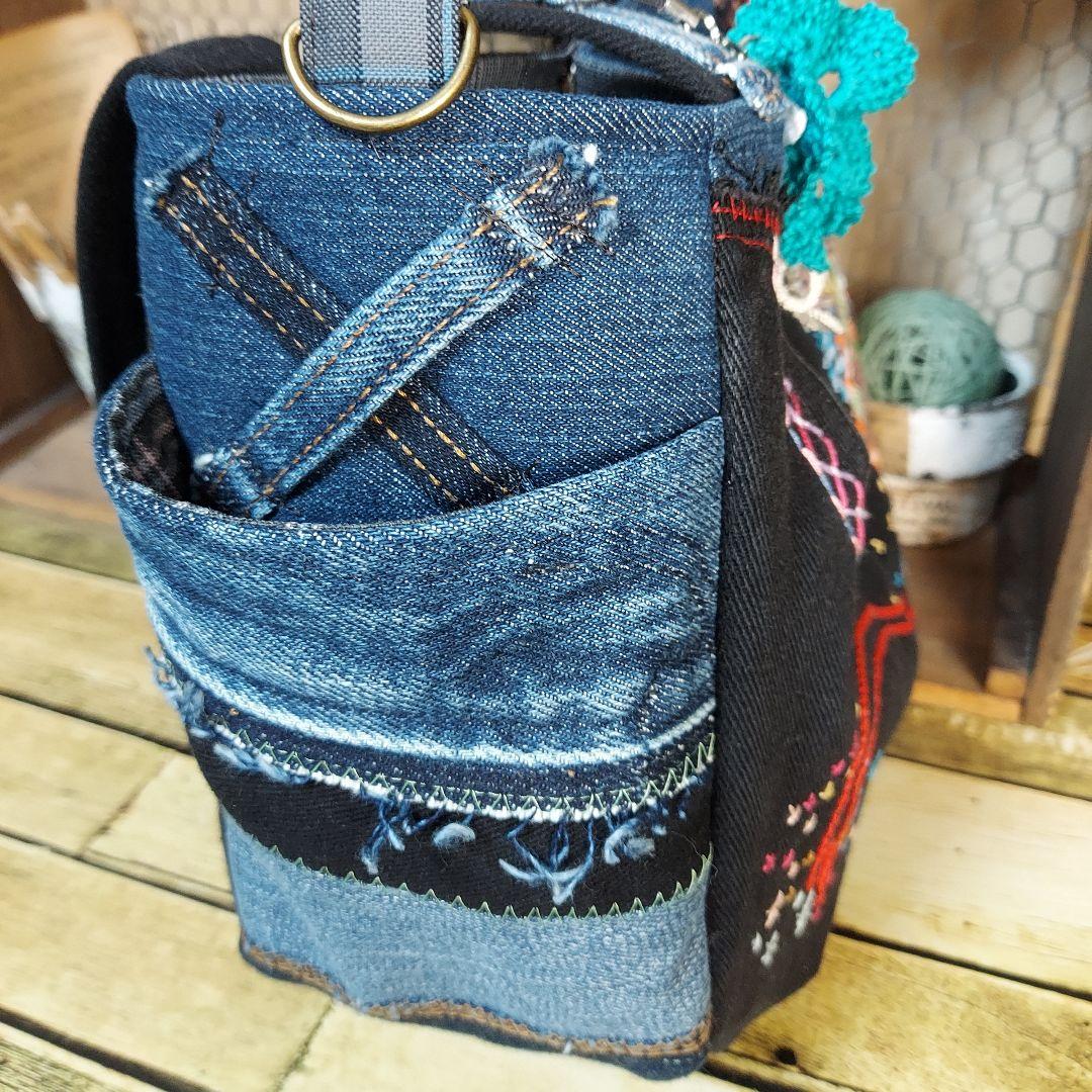 【MINMI】刺繍デニムバック　No.656