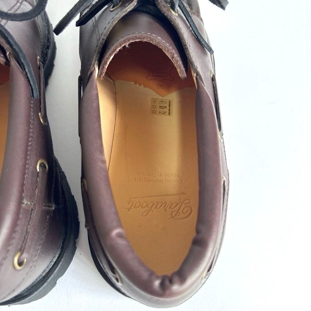 【新品同様】パラブーツ シメイ EBONY レザーシューズ 8 フランス製 箱付