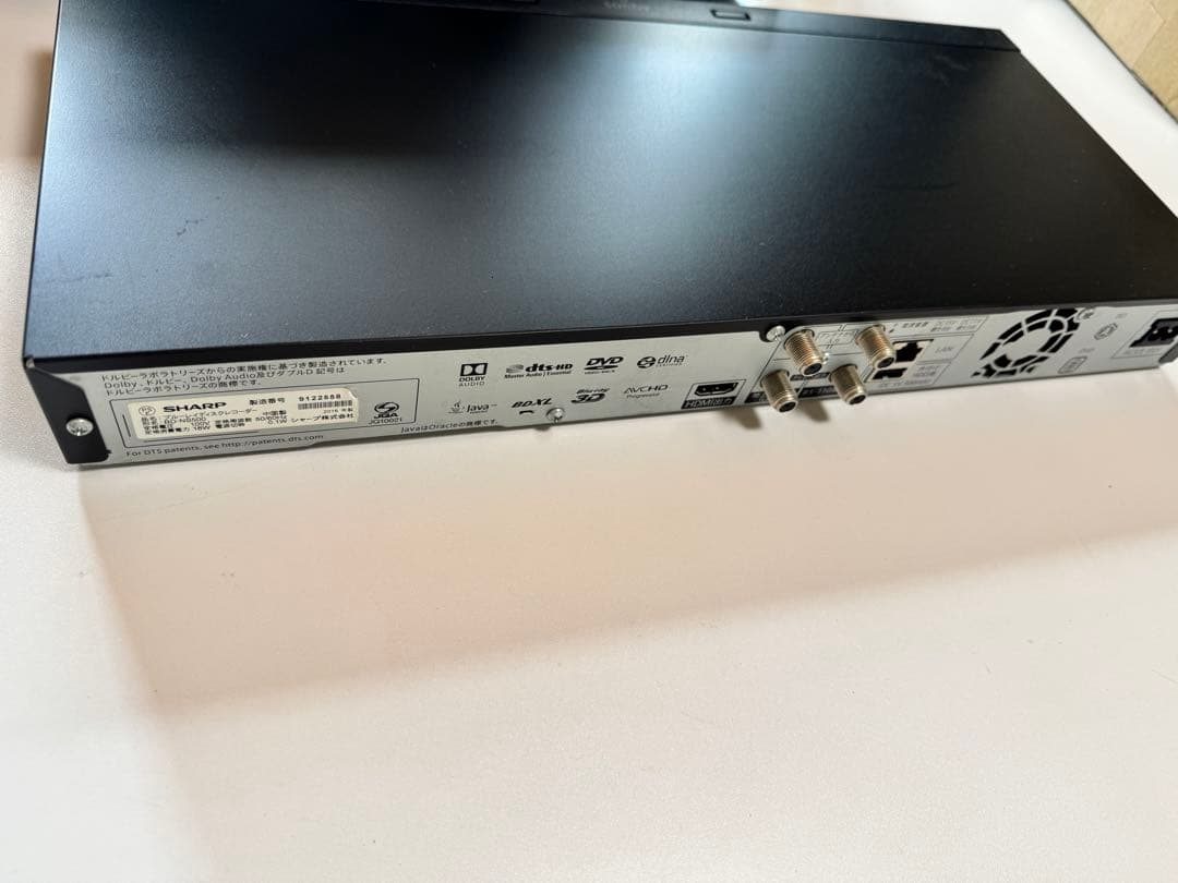 送料込SHARP AQUOS ブルーレイレコーダー 500GB BD-NS500