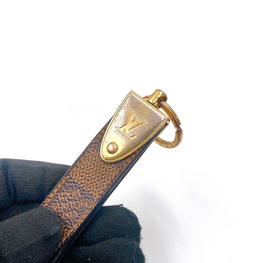 ルイヴィトン ダミエ ポルトクレ ドラゴンヌ キーホルダー キーリング