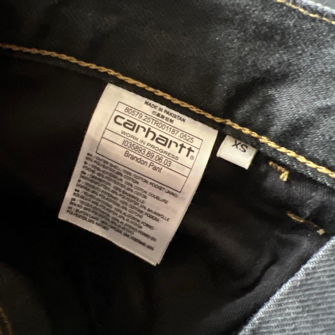 カーハートwip　ブランドンパンツ　ブラックウォッシュ